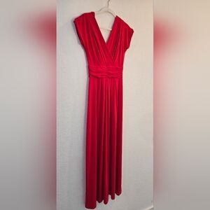 IMAN Vibrant Red Maxi Dress